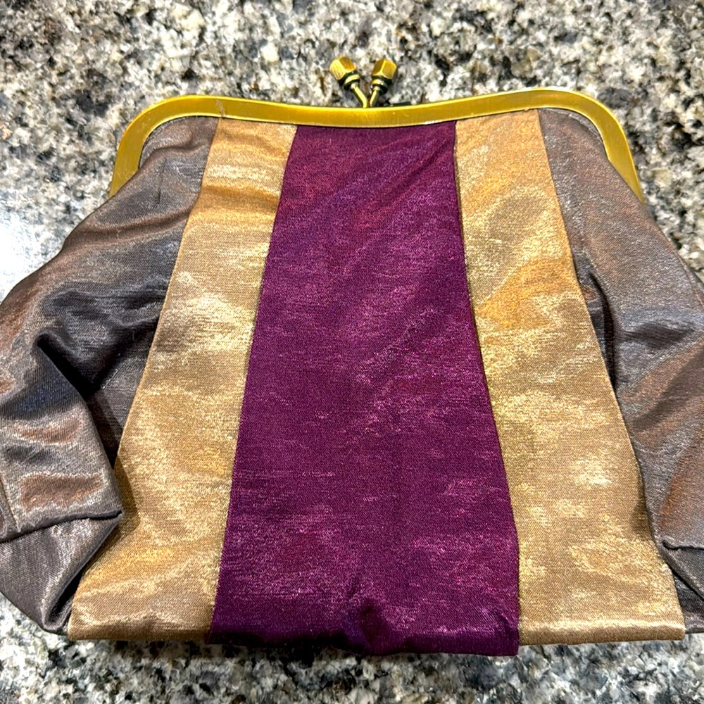 Multi colored clutch